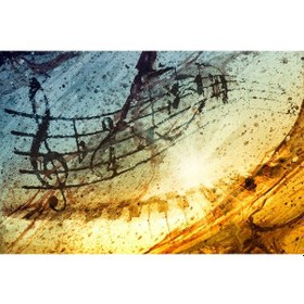 Resim Müzik Notalı Duvar Kağıdı (361409250) 