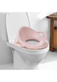 Resim River World Klozet Adaptörü Çocuklar İçin Kulplu Rengi Pembe Çok Renkli 