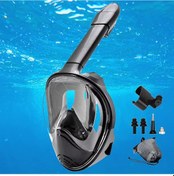 Resim Şnorkel Dalış Maskesi Full Face Tam Deniz Altı Keşif Maskesi 