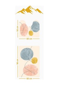 Resim Modern Desenli Dijital Baskı 3 Lü Banyo Paspas Takımı Yıkanabilir Kaymaz Tabanlı Klozet Takımı Klz0005 Renkli 