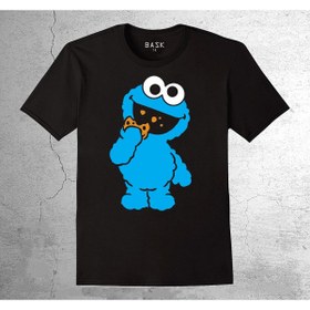 Resim baskwear Susam Sokağı Cookie Kurabiye Canavarı Tişört Çocuk T-shirt 