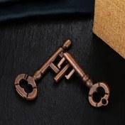 Resim 1 Adet Elmas Bulmaca Kilidi Anahtarı - Dayanıklı Çinko Alaşımı Sihirli Zeka Bulmacası Asılı Kilit, Güç Gerektirmez, Parti ve Etkinlik Dekorasyonları İçin Metal Tasarım 