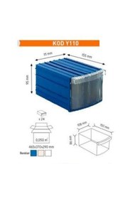 Resim Sembol Plastik Oval Çekmeceli Kutu Y-110 (10 ADET) 