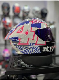 Resim Kyt NZ-Race Espergaro +1 İrıdyum Vizör Motosiklet Kaskı Pembe 