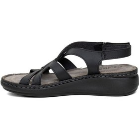 Resim Elit Sry216919c Kadın Düz Sandalet Siyah-siyah Siyah 