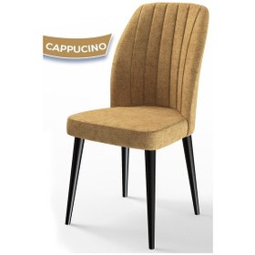 Resim Canisa Flex Serisi, Üst Kalite Mutfak Sandalyesi, 4 Adet Bordo Sandalye, Gürgen Siyah Ahşap Ayak Sandalye Bordo Ayakları Siyah 