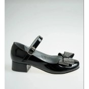 Resim Ramer Siyah Rugan Taşlı Fiyonklu Kız Çocuk Lüks Abiye 