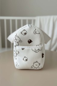 Resim Mini Ayıcıklı Anne Bebek Bakım Çantası 