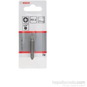 Resim Bosch - 3 Parçalı Çift Taraflı Vidalama Ucu Seti - Pz2: Pz2: 45 Mm 