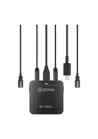 Resim Boya By-dm20 Bilgisayar ve Telefon Ikili Stereo Yaka Mikrofonu 