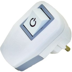 Resim Anahtarlı Topraklı Erkek Fiş Kolay Bağlantı Kırmızı Işık 