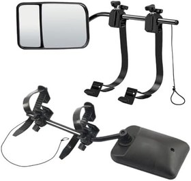 Resim Çekme Aynası Uzatmaları - Takılıp Çıkarılabilir Kamyon Ayna Uzatıcıları 2'li,Dönebilen Dışbükey Geri Görüş Lens Uzantıları Kamyonet SUV Minibüs 