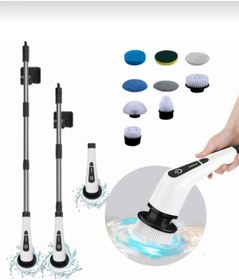 Resim Parmend Life Elektrikli temizleme aleti 9 farklı başlık + Yedek başlık - Halı, Koltuk, Mutfak temizliği 