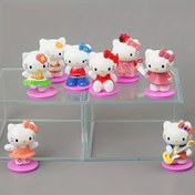 Resim 8 adet Sanrio Sevimli Merhaba Kitty El Yapımı Model Bebekler, Masaüstü Araba Süsleri, Ev Koleksiyonu Hediyeleri 
