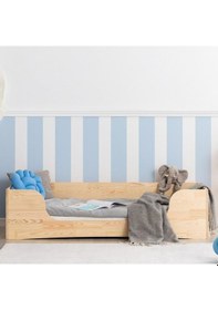 Resim Markaawm Markaawm Montessori Karyola Ahşap Çam Yatak Çocuk Beşik Akçaağaç 