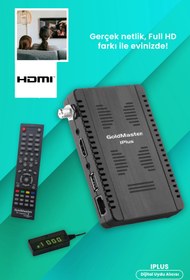 Resim GOLDMASTER IPlus HDMI Çıkışlı HD PVR Kayıt Dijital Uydu Alıcısı 