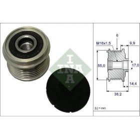 Resim Schaeffler 535021610 Alternatör Kasnagı Rulmanlı IX35 Santafe-Tucson Sorento Sportage 2.0 Crdı 6 Kanal 