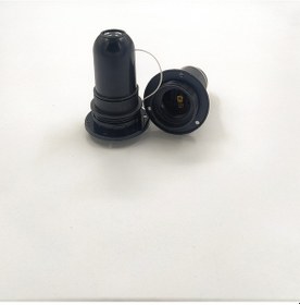 Resim Dekoratif Siyah Ip Anahtarlı E27 Plastik Şişe Ve Masa Lambası Duy 