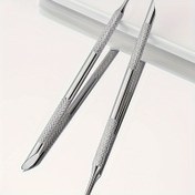 Resim Paslanmaz Çelik Keratin İtme Tırnak Bakım Aracı, Çok Amaçlı Ölü Deri Giderici, Taşınabilir ve Dayanıklı, Pedikür ve Manikür için Tırnak Dosyası, Kokusuz 