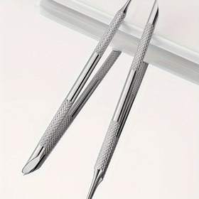 Resim Paslanmaz Çelik Keratin İtme Tırnak Bakım Aracı, Çok Amaçlı Ölü Deri Giderici, Taşınabilir ve Dayanıklı, Pedikür ve Manikür için Tırnak Dosyası, Kokusuz 