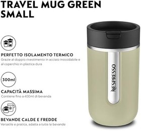 Resim Nespresso Seyahat Kupası Küçük, Adaçayı Yeşili, 300ml 