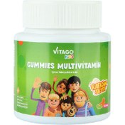 Resim VİTAGO Kids Rafadan Tayfa Gummies Multivitamin Multimineral İçeren Çiğnenebilir Form Takviye Edici Gıda 60 Adet 