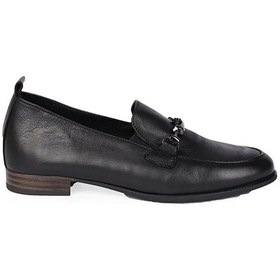 Resim Mammamia D24ya-3470 Kadın Deri Loafer Ayakkabı D24YA-3470-R7307 Siyah 