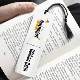 Resim İsme Özel Marangoz Kitap Ayracı 