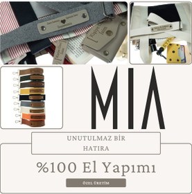 Resim Miaju Açık Kahve Renk, Şık Tasarımlı Adınıza Özel Crossbody Çanta Omuz Askısı, 160 Cm Tasarım Hediyelik Açık Kahve 