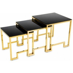 Resim Foster Gold Zigon Sehpa 