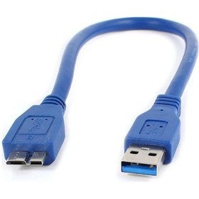 Resim Usb 3.0 Taşınabilir Harddisk Micro B Harici Disk Kablosu 30 CM 