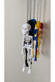 Resim robotofis İskelet Ayna Süsü - (Beyaz) 