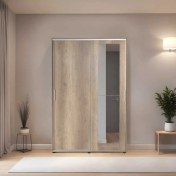 Resim adore mobilya Porto Sürgü Kapaklı Aynalı Portmanto - Tori 