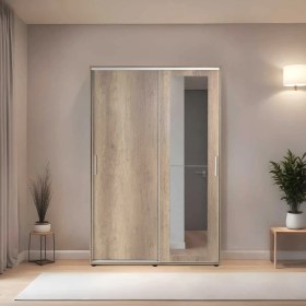 Resim adore mobilya Porto Sürgü Kapaklı Aynalı Portmanto - Tori 