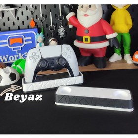 Resim Ps5 Dualsense Oyun Kolu Standı 3d Baskı Masaüstü Düzenleyici Beyaz 