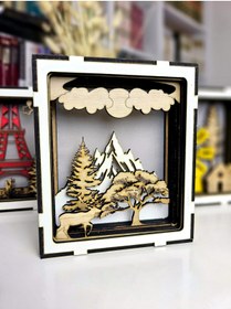 Resim Quun Ahşap Kişiye özel Led Aydınlatma Hediyelik Masa Lambası Gece Lambası Çocuk Odası Lambası 