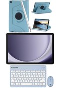 Resim Samsung Galaxy Tab A9 8gb 128gb 8.7'' TABLET+MAVİ KILIF+KALEM+MAVİ KLAVYE+MOUSE 