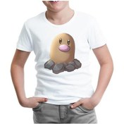 Resim Pokemon Go - Diglett Beyaz Çocuk Tshirt 