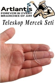 Resim Teleskop Mercek Seti 1 Paket Okullar İçin Teleskop Yapımı İçin Plastik Mercek Basit Deney 