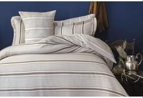 Resim İssimo Home Cubas Ipliğe Boyalı Çift Kişilik Nevresim Takımı 