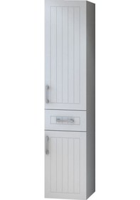Resim Denko Lotus 35 Cm Mdf Lake Beyaz Banyo Boy Dolabı Beyaz 