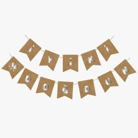 Resim Kraft Gümüş Iyi Ki Doğdun Yaldızlı Banner 