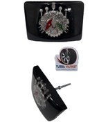 Resim Osmanlı Tuğrası Oto Panjur Arması Vidalı | 3d Oto Ön Tampon Panjur Arma 