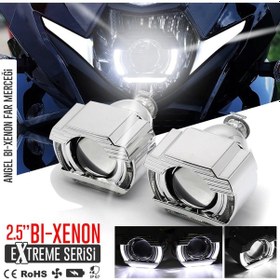 Resim Yeni Jenerasyon Angel Led Bi-xenon Extreme Far Merceği Hd Projekt 