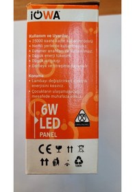 Resim İowa 6w Slim Led Panel Spot 2li Paket 