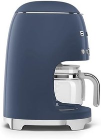 Resim Smeg, DCF02NBEU Filtre Kahve Makinesi, Aroma ve Otomatik Çalıştırma Fonksiyonu, 12 Bardağa Kadar Cam Sürahi, 2 Yoğunluk Seviyesi, Sıcak Tutma Modu, 1050 W, Mavi Lacivert 