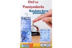 Resim Nemtut Nem Alıcı Rutubet Giderici Küf ve Korozyon Önleyici Koku Giderici Askılı Nem Tutucu 1 Kg 1 Kutu 2 Paket 