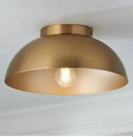 Resim Mylights Demet Habek Eskitem Kaplama Boya Değil Retro Vintage 40cm Tavan Avize Mat Altın 