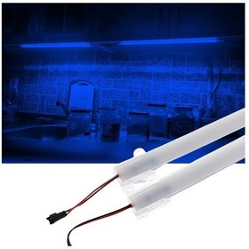 Resim 2 Adet 100 Cm 220v Şeffaf Çubuk Bar Led Mavi Işık Sb-6554 
