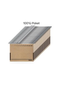 Resim Tunakart Asd2005 Metal Askılı Yan Bezli Körüklü Dosya 100 Lü Paket 